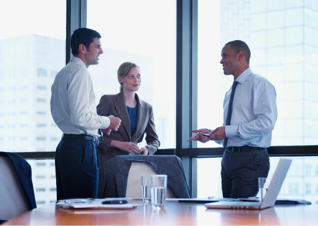 Business meeting in modern office